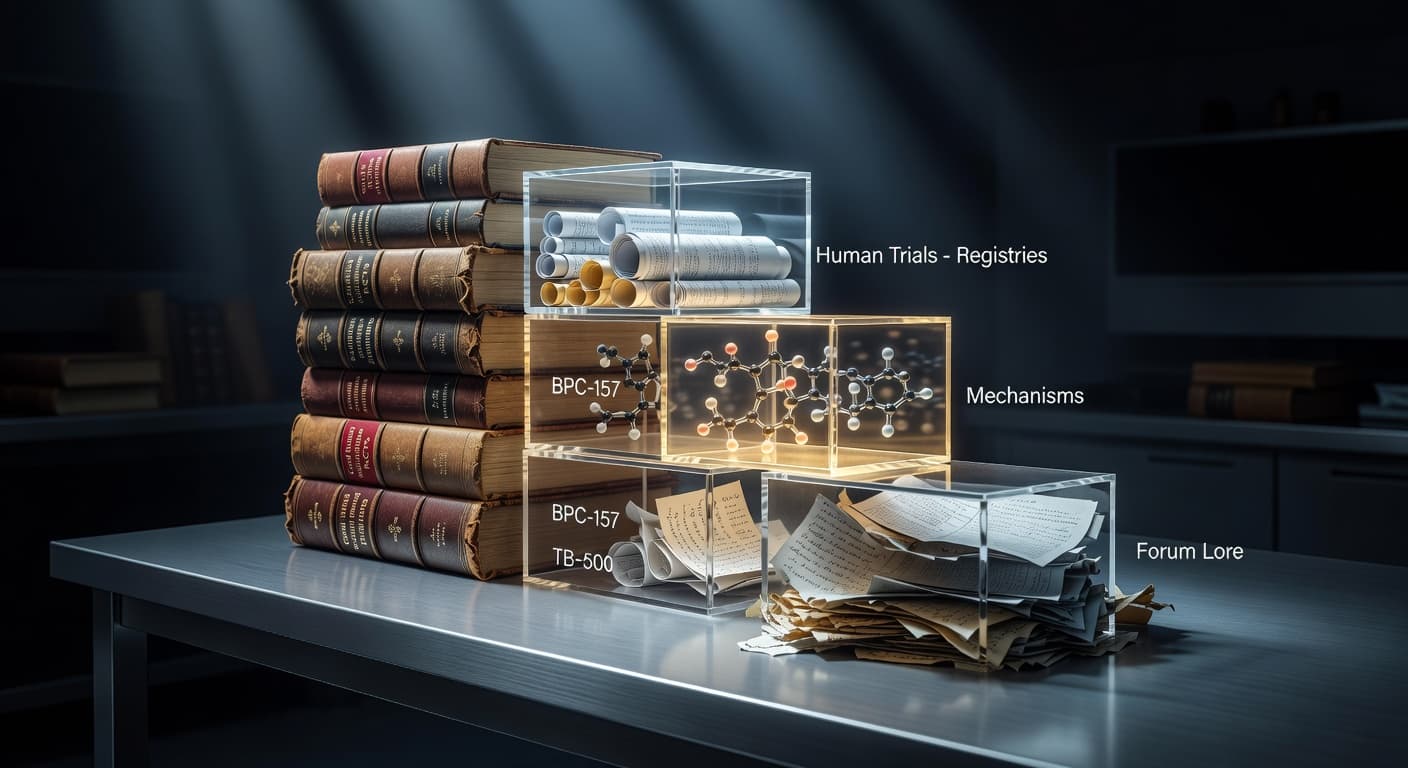 Ranking Peptide Evidence: Human Trials, Registries, Mechanisms, and Forum Lore – No Self-Deception Allowed